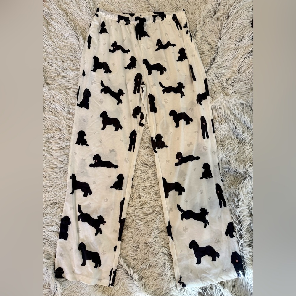Black Cockapoo Puppy PJ Pants